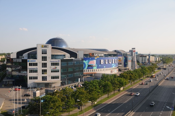 Blue City shopping Centre in Warsaw